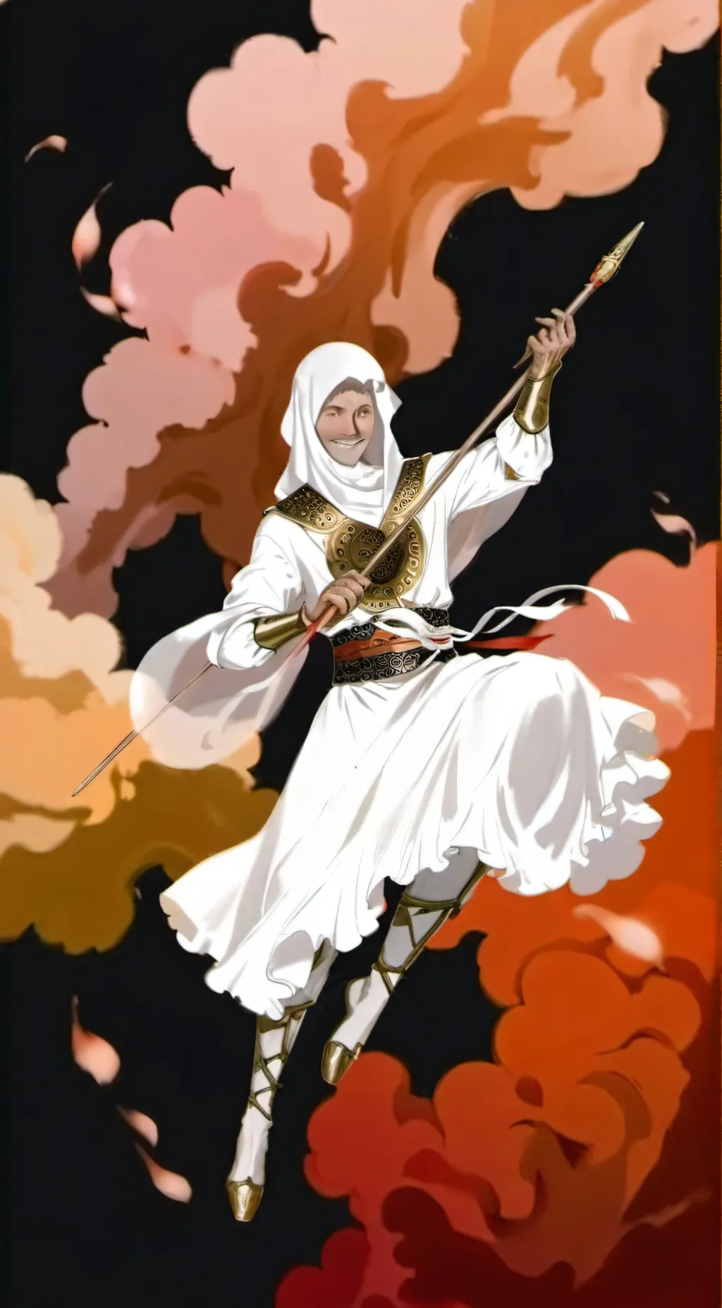 ai character: Simo Häyhä  background