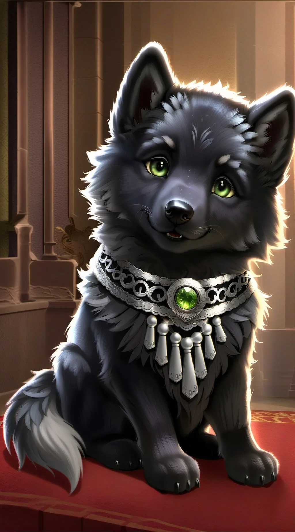 ai character: shadow the wolf  background