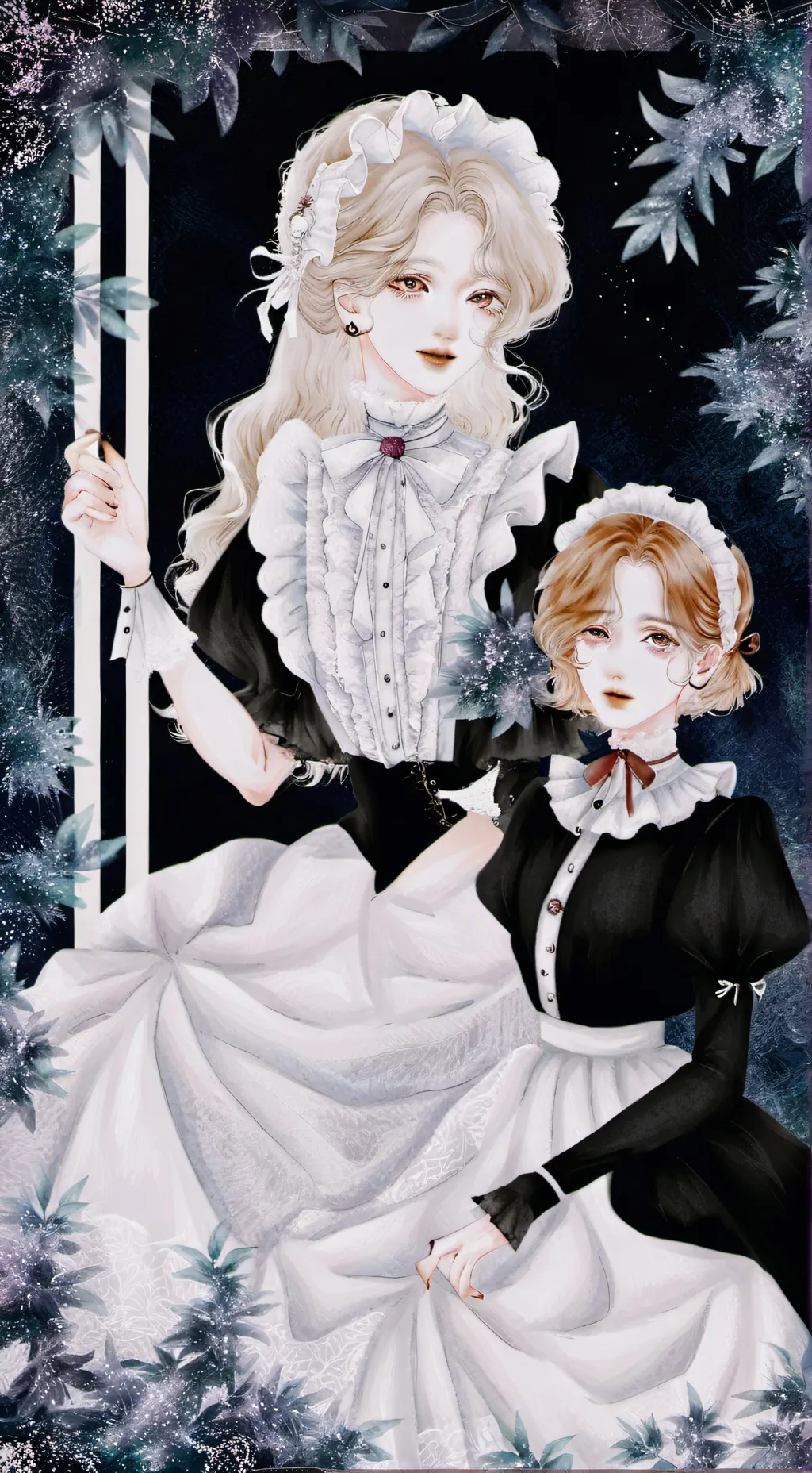 ai character: Lady Grey and maid background