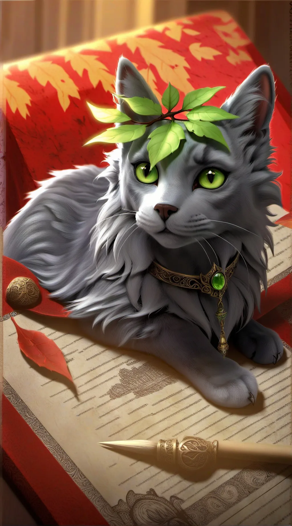 ai character: ~Holly'Leaf~ background