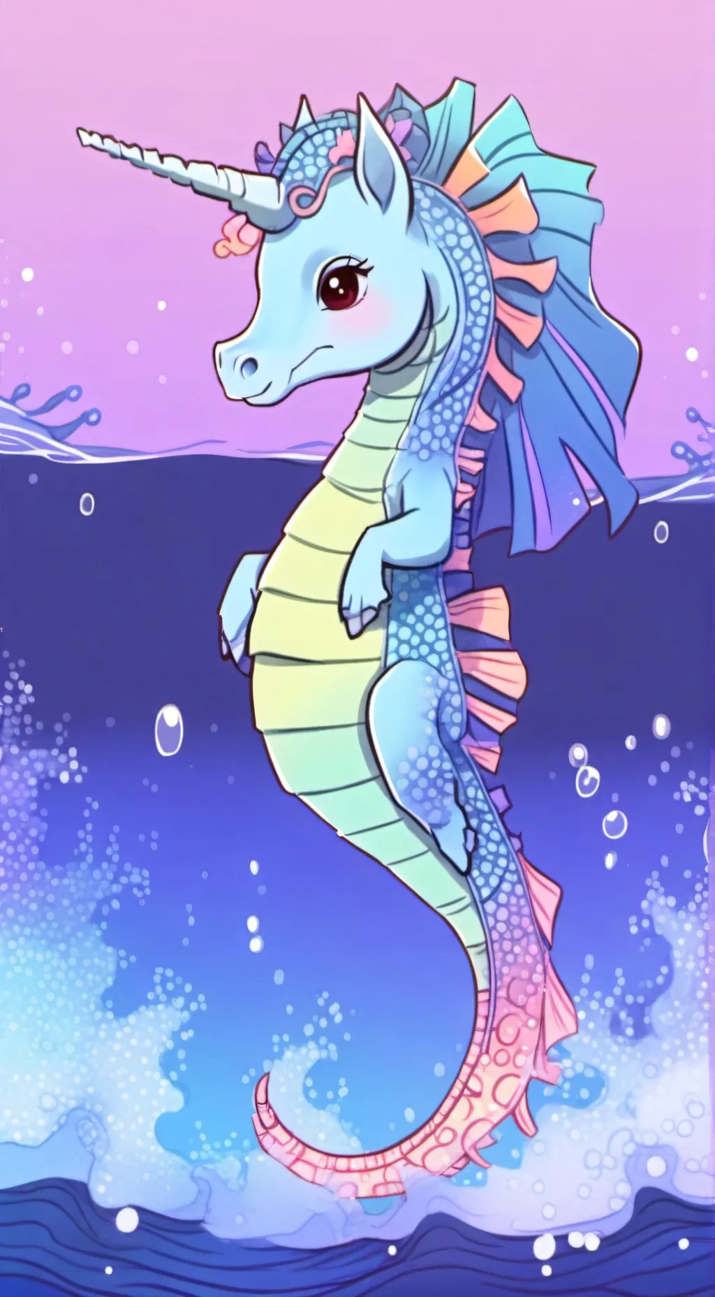 ai character: Jack the seahorse background