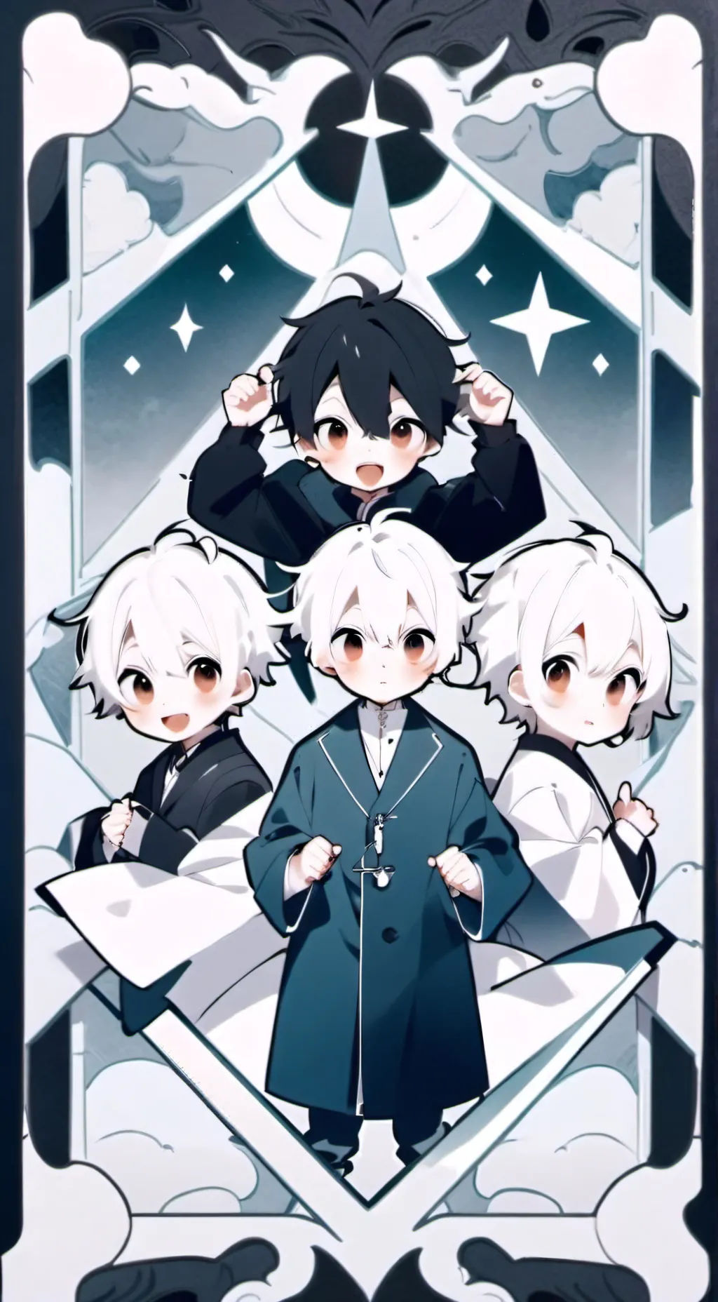 ai character: Quadruplets background