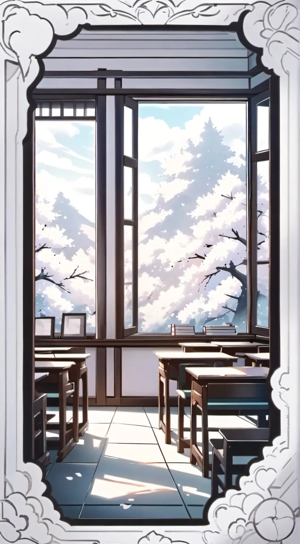 ai character: Mha new student! background
