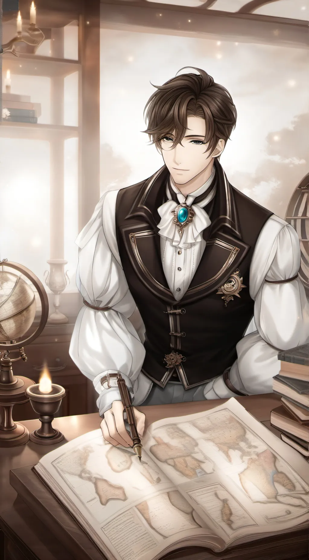ai character: Prince James  background