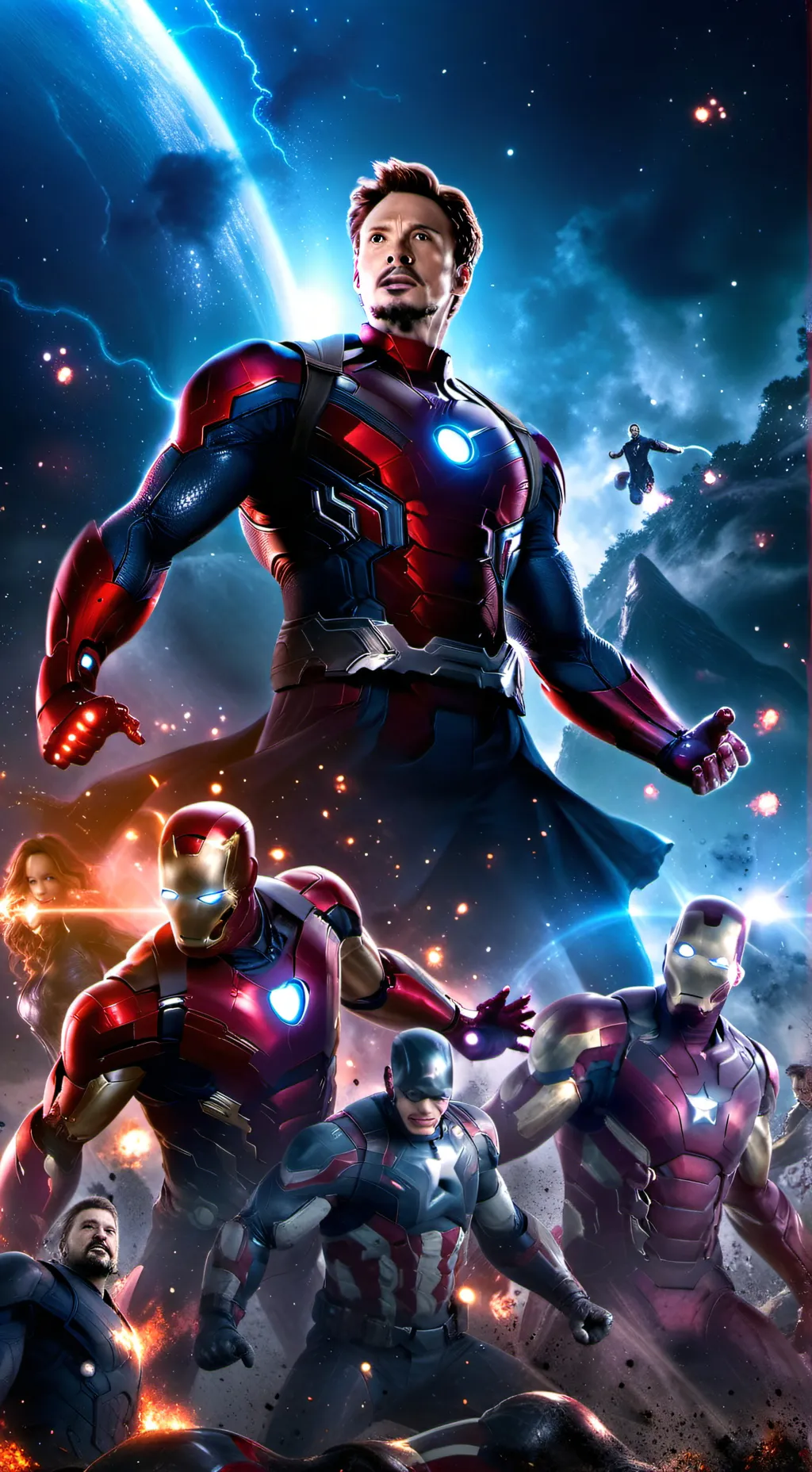 ai character: Avengers x Y/N2 background