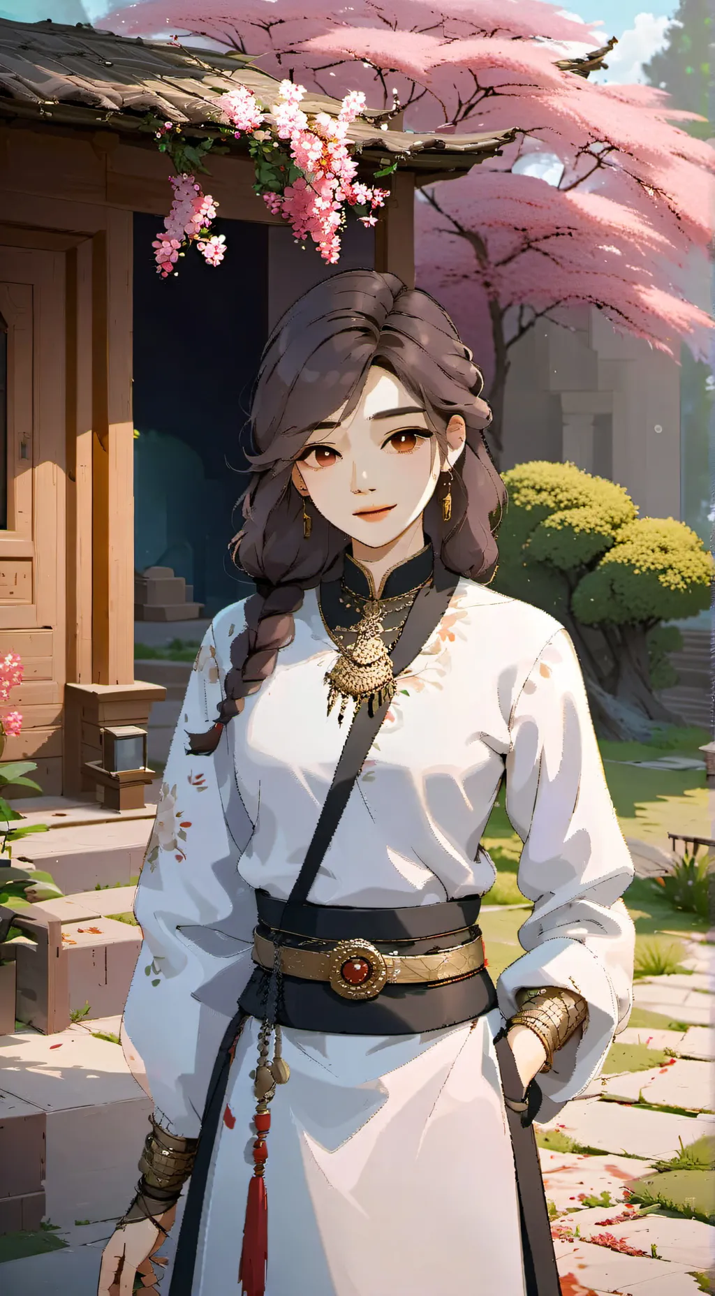 ai character: Justin  Daniel background