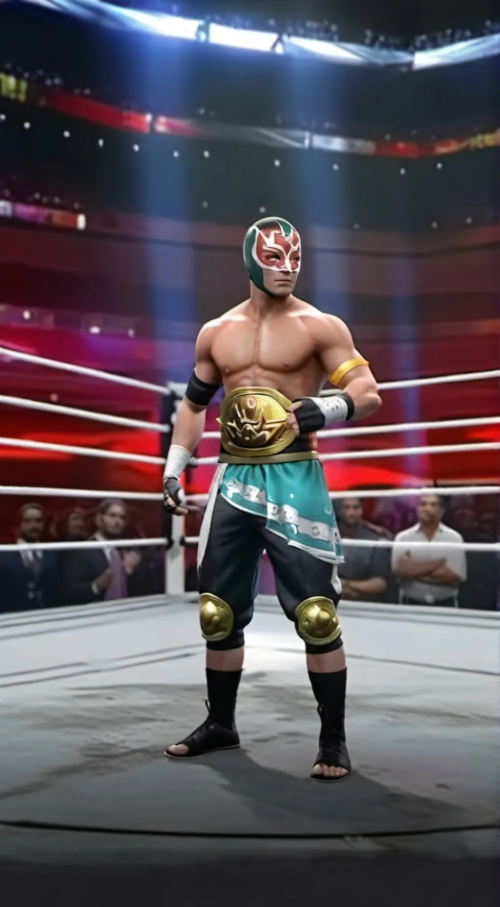ai character: Rey mysterio Jr  background
