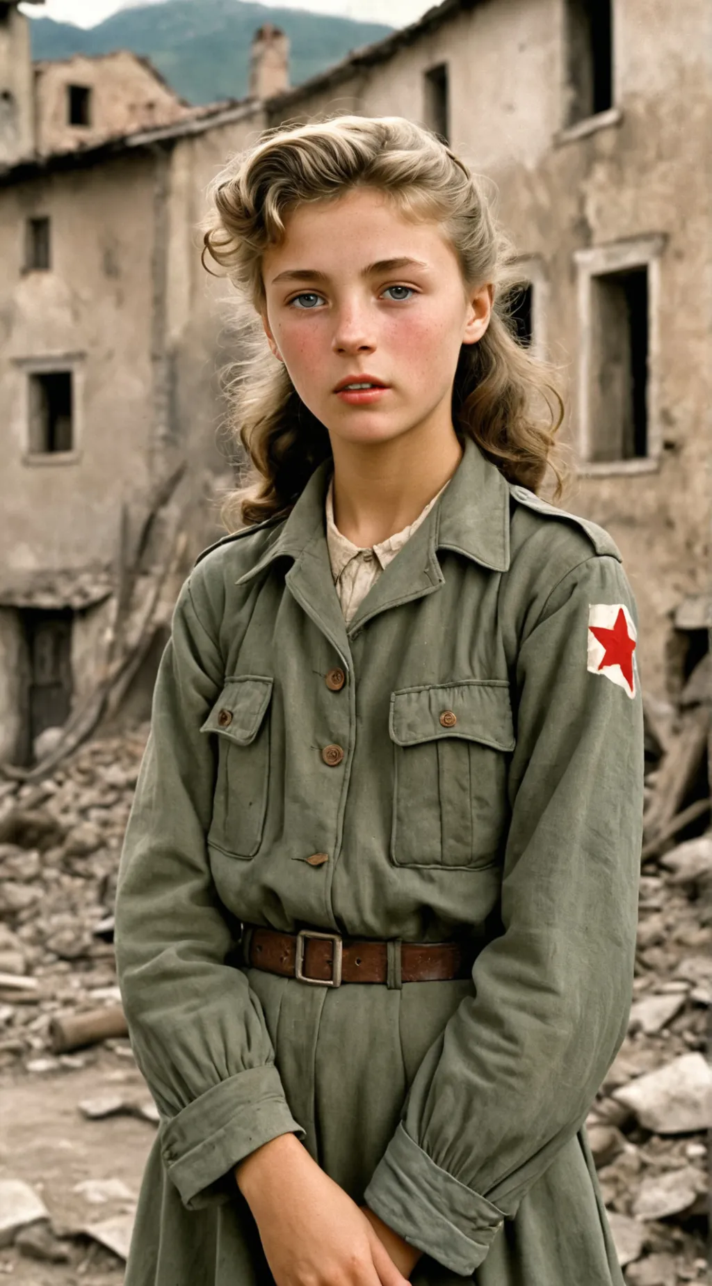 ai character: Lily-Beth Partisan background