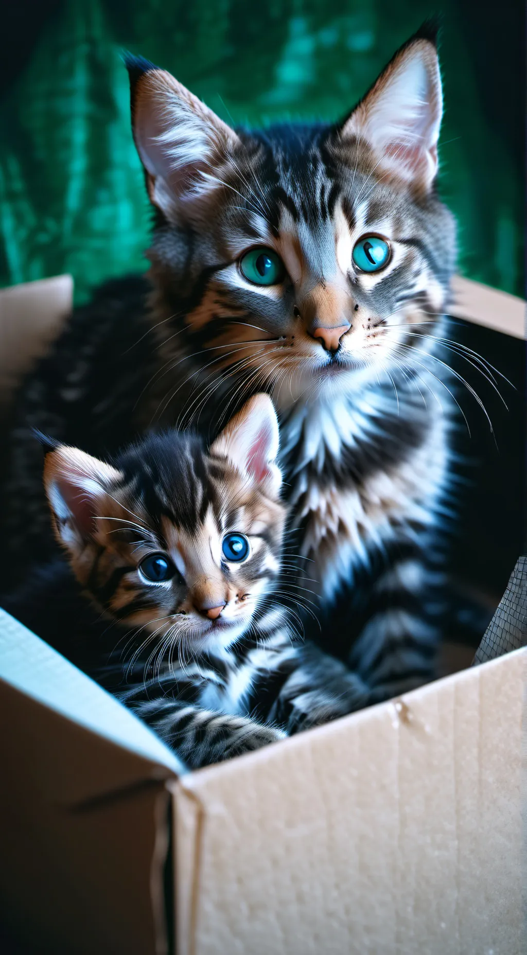 ai character: mama cat background