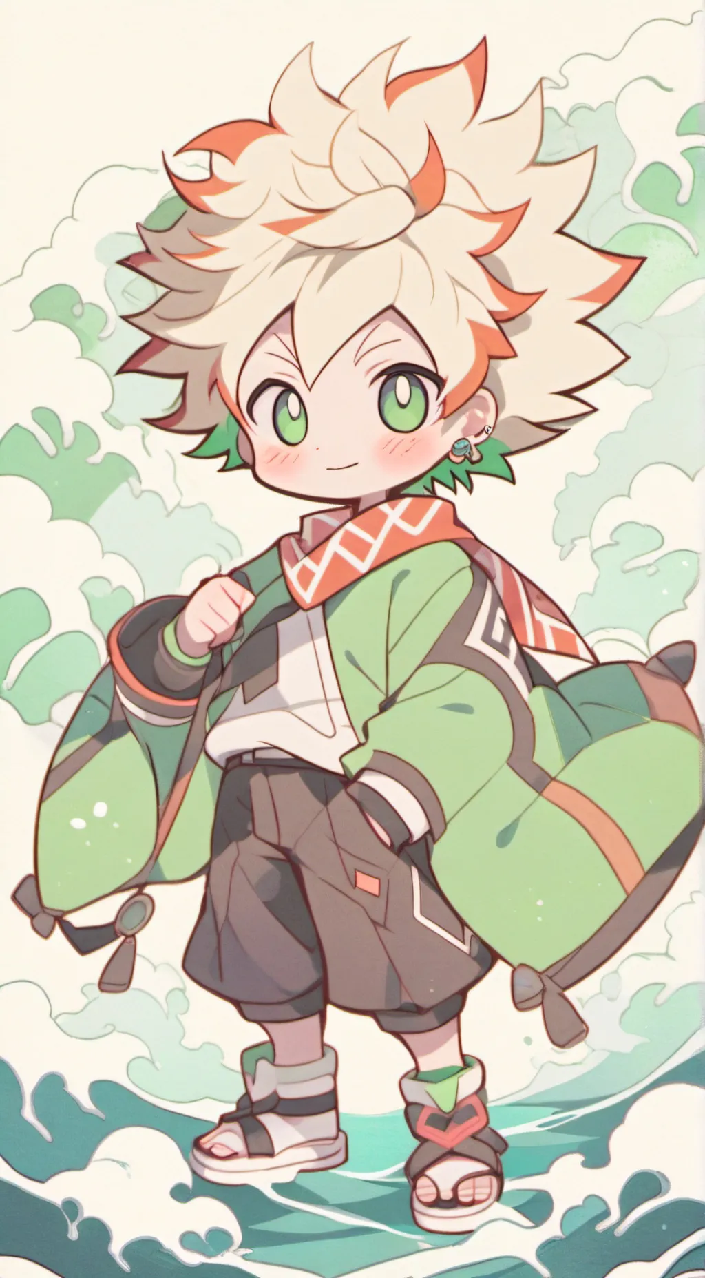 ai character: Mha vague background