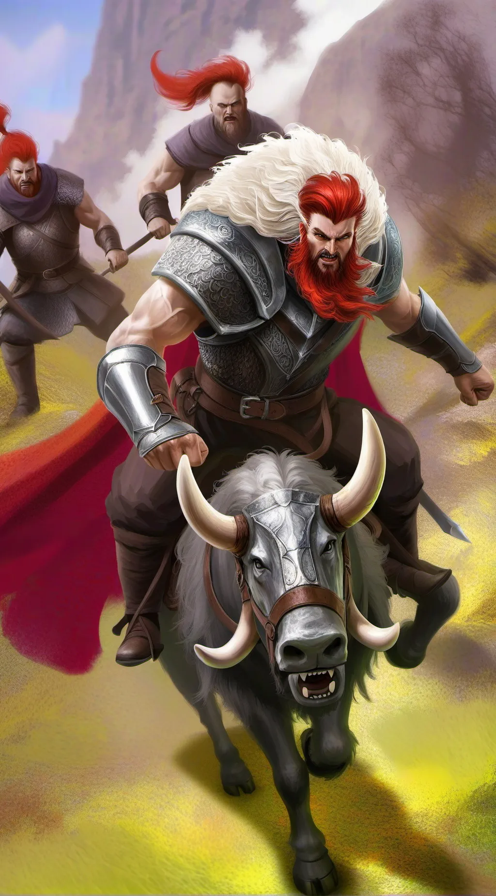 ai character: viking attack  background