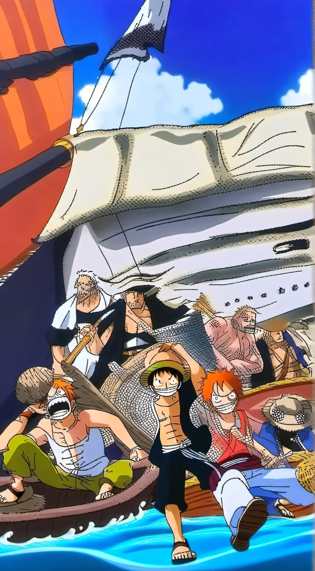 ai character: One piece (Marine) background