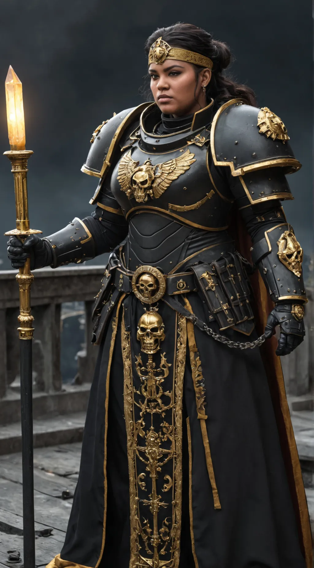 ai character: Female Helbrecht background