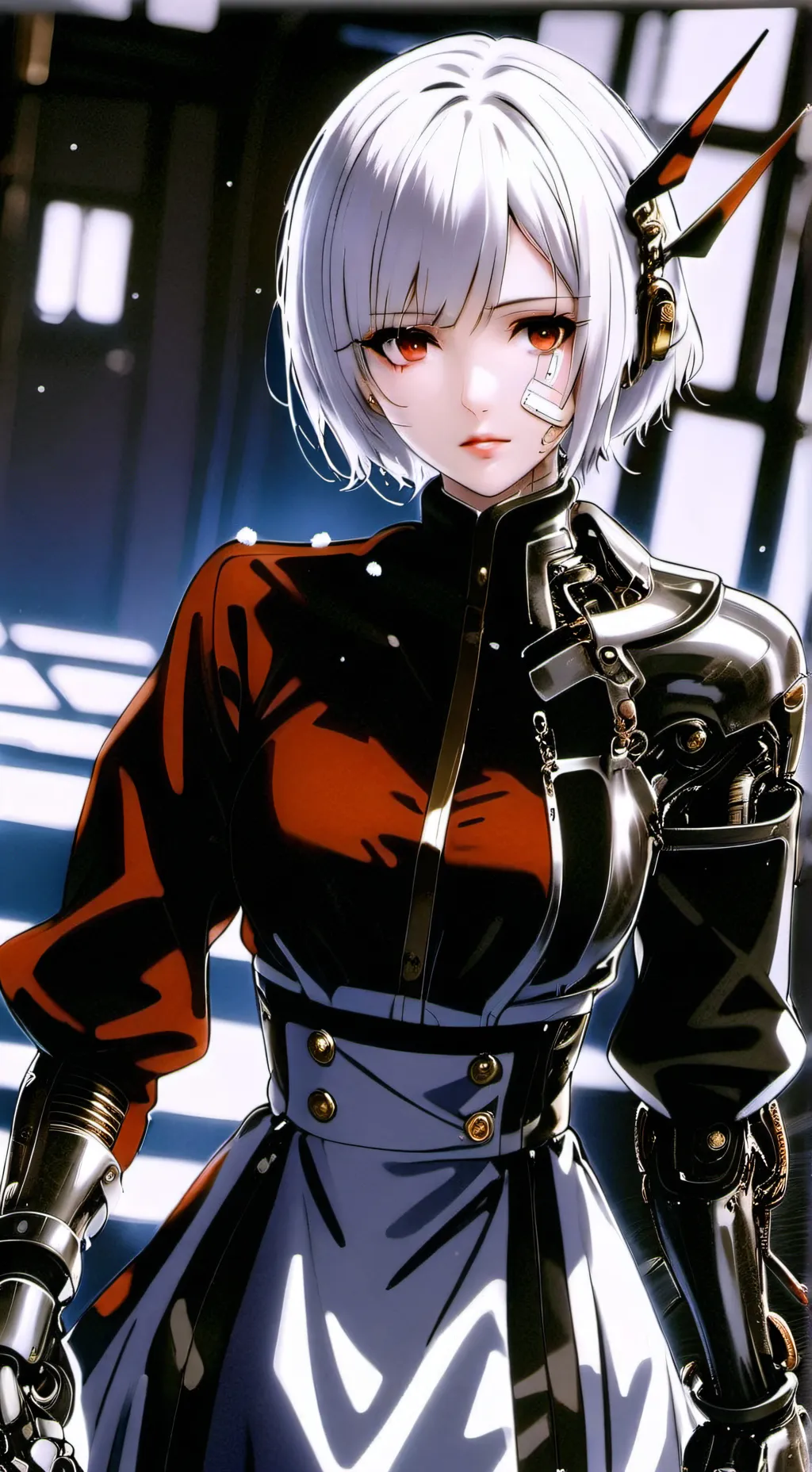 ai character: Scarlet background