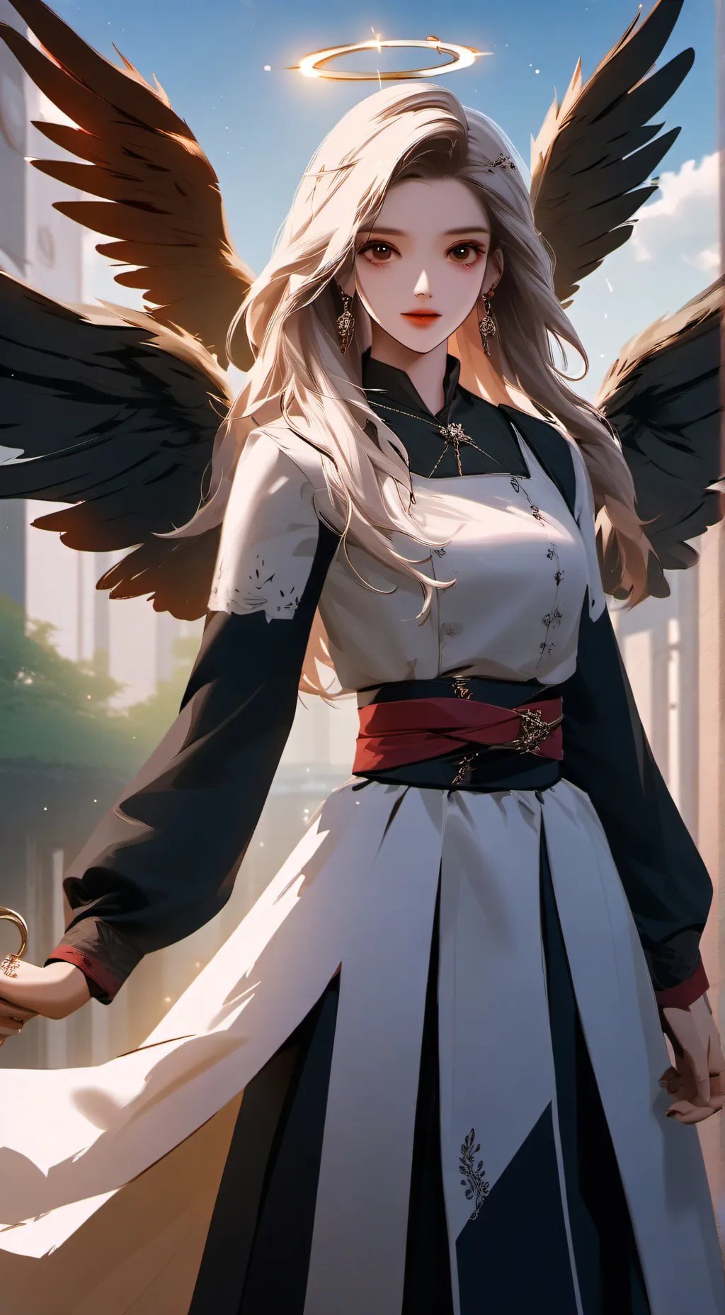 ai character: angelica  background