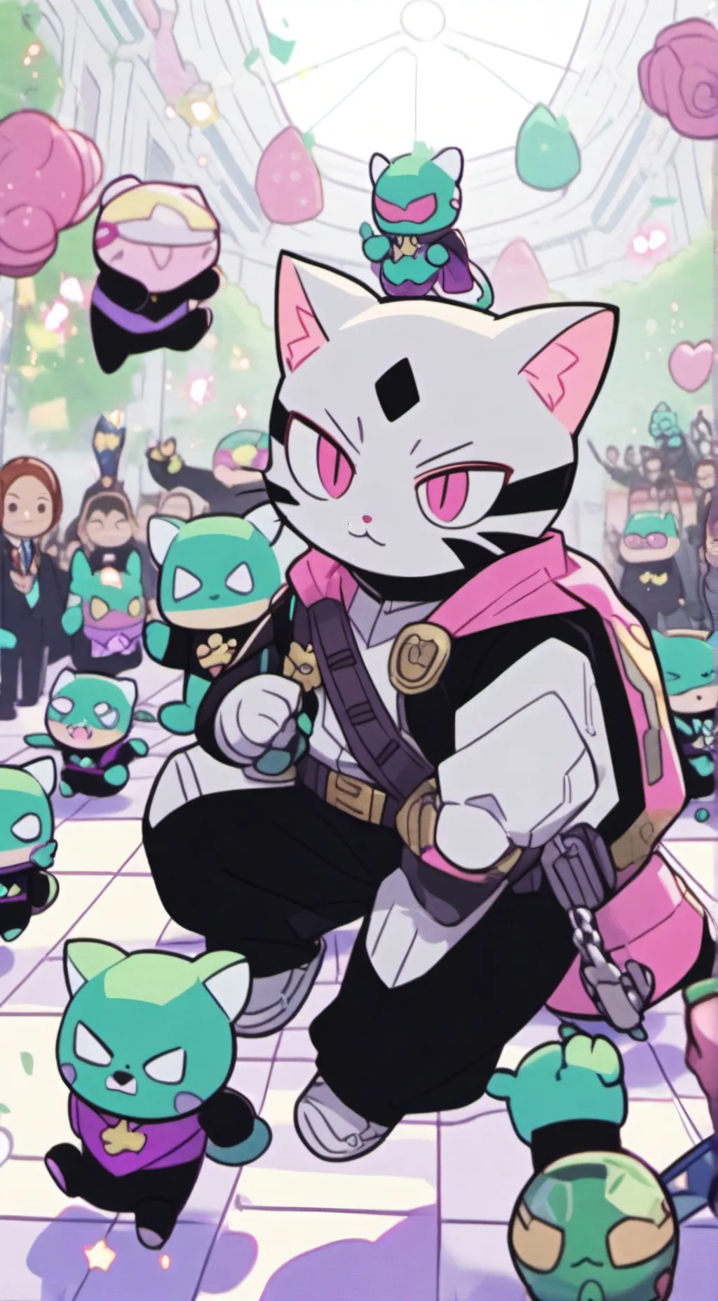 ai character: Catvengers background