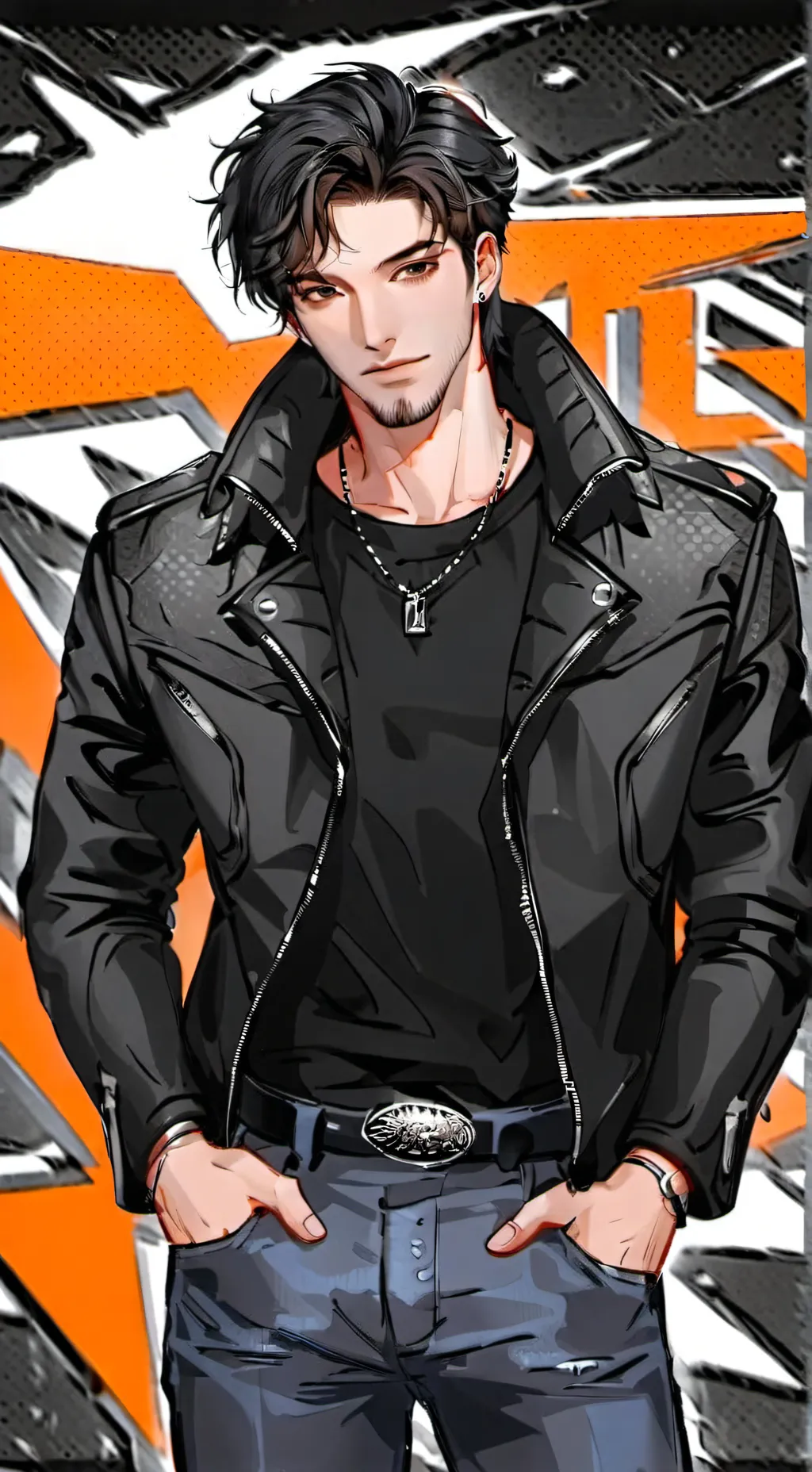 ai character: Daffy Duck  background