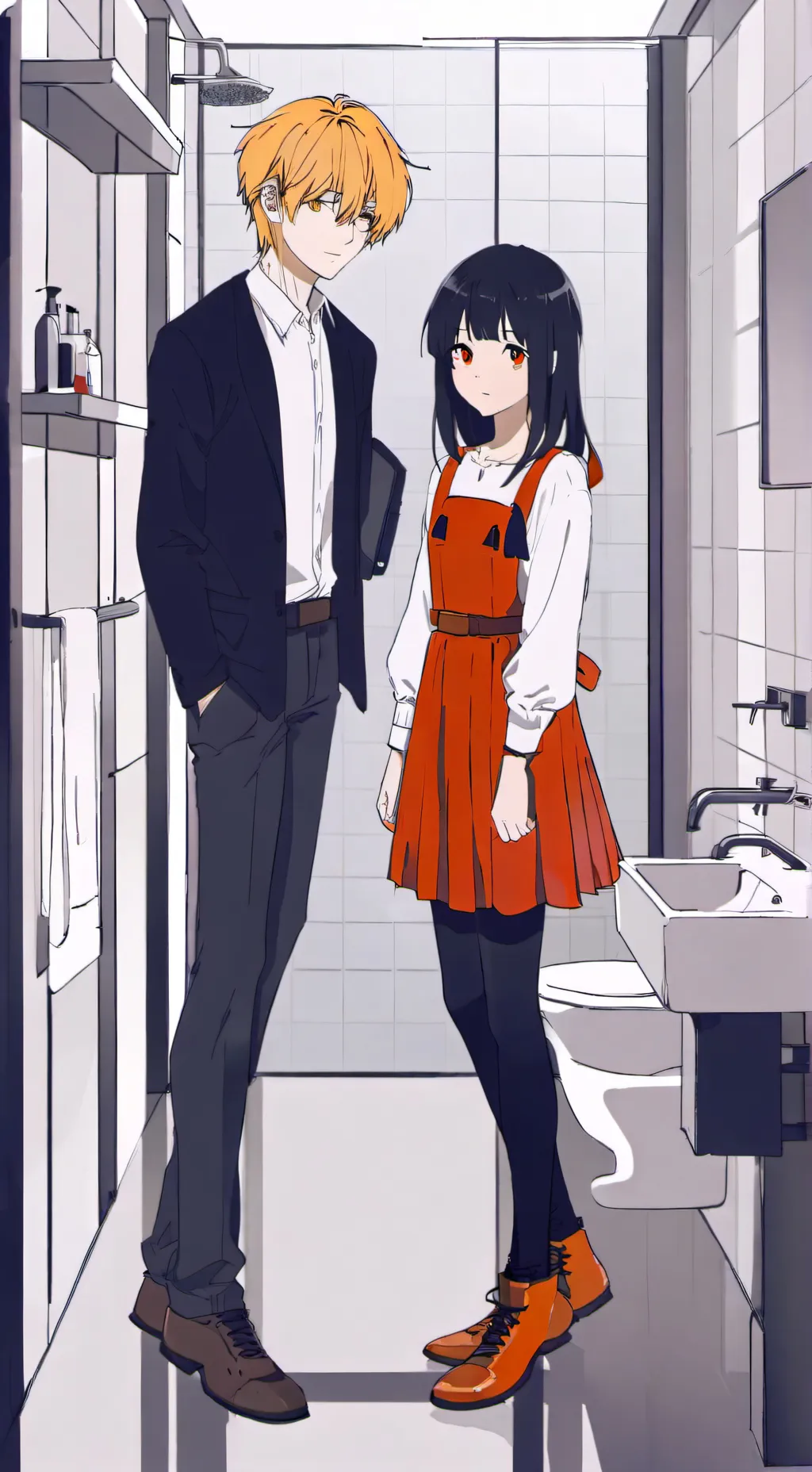 ai character: bathroom trouble background