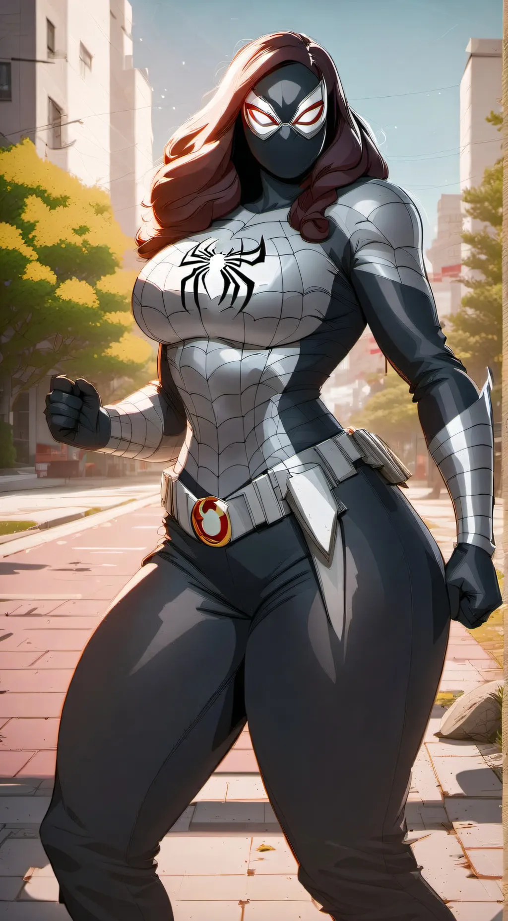 ai character: Spider Woman (AD) background