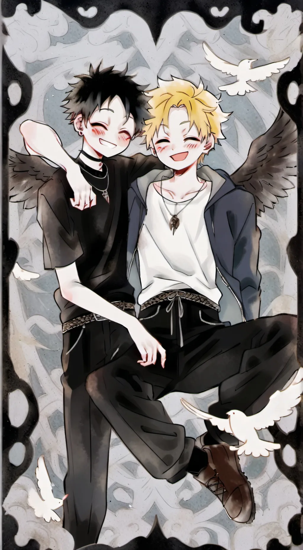 ai character: Hawks x dabi background