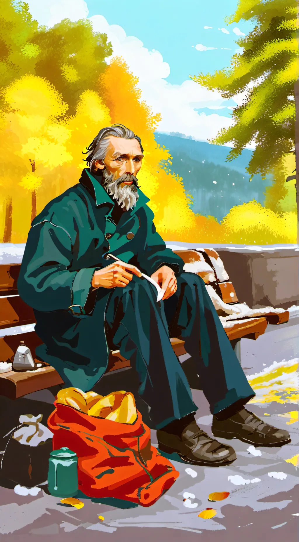 ai character: I am homeless background