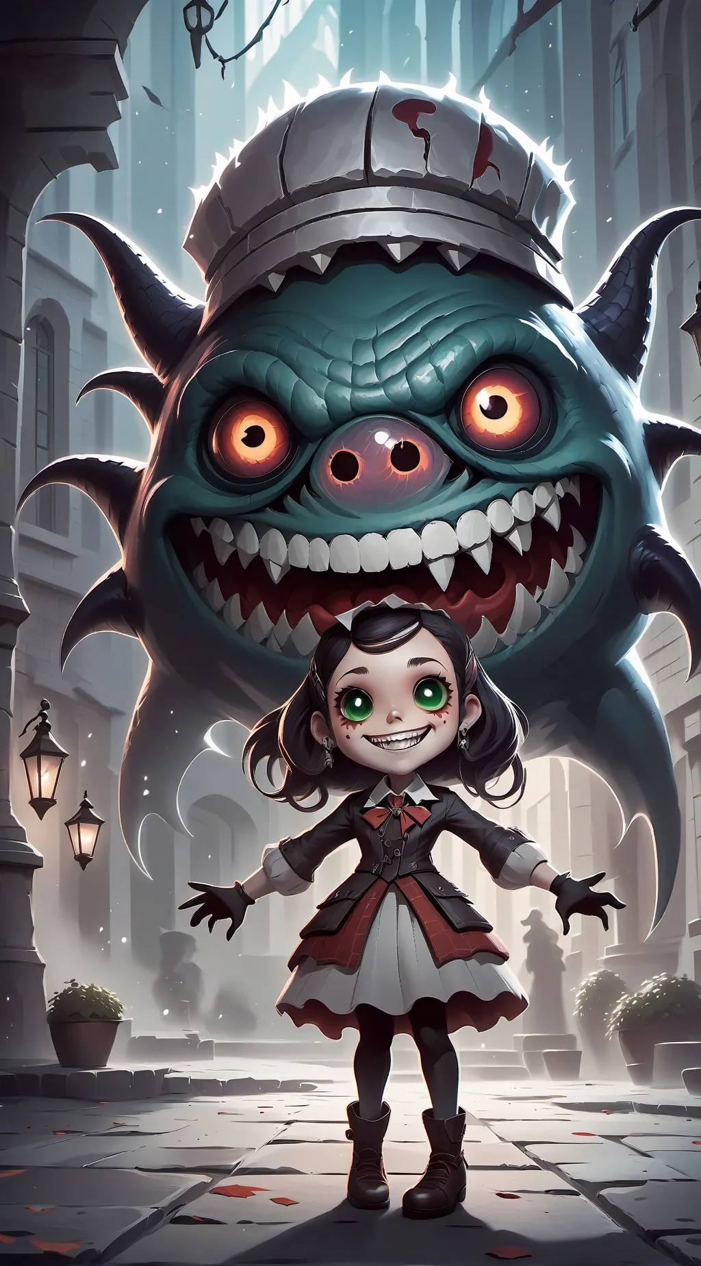 ai character: Grenadine background