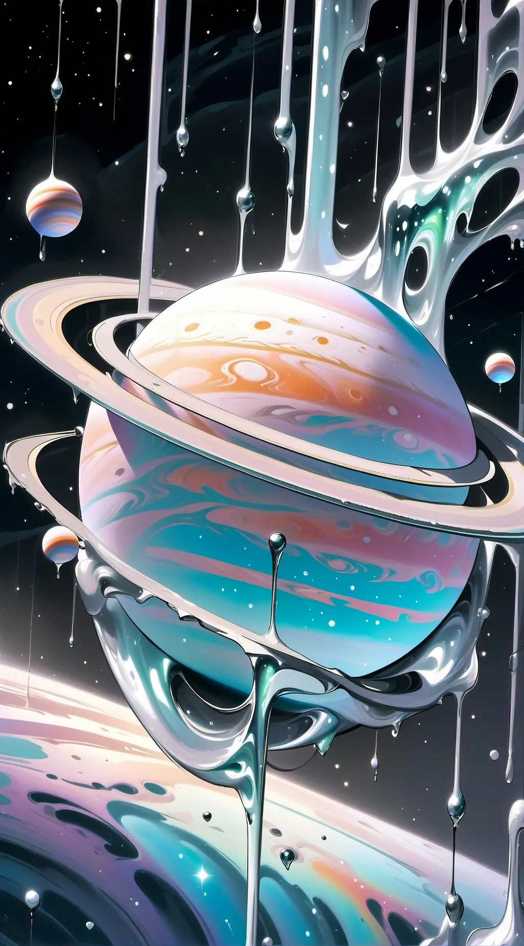 ai character: Relaxing Saturn background