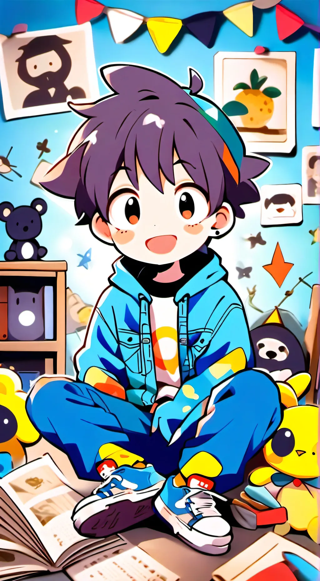 ai character: little TM and bff background