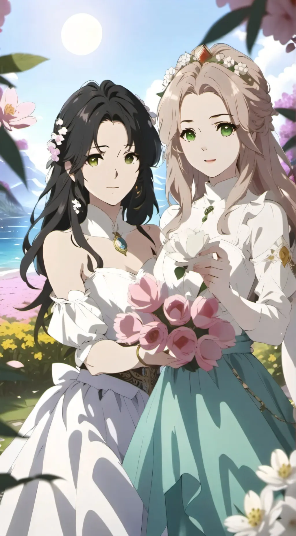 ai character: lisa y luna background
