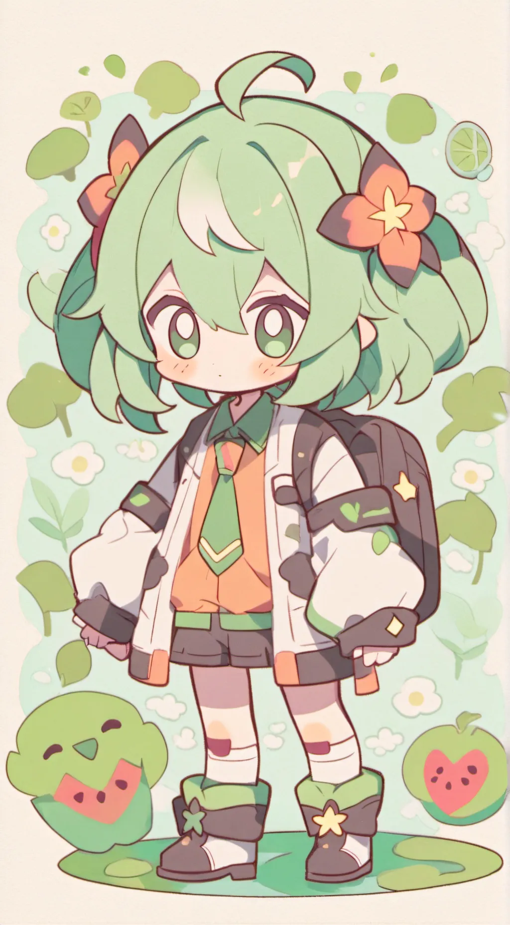 ai character: córeczka background