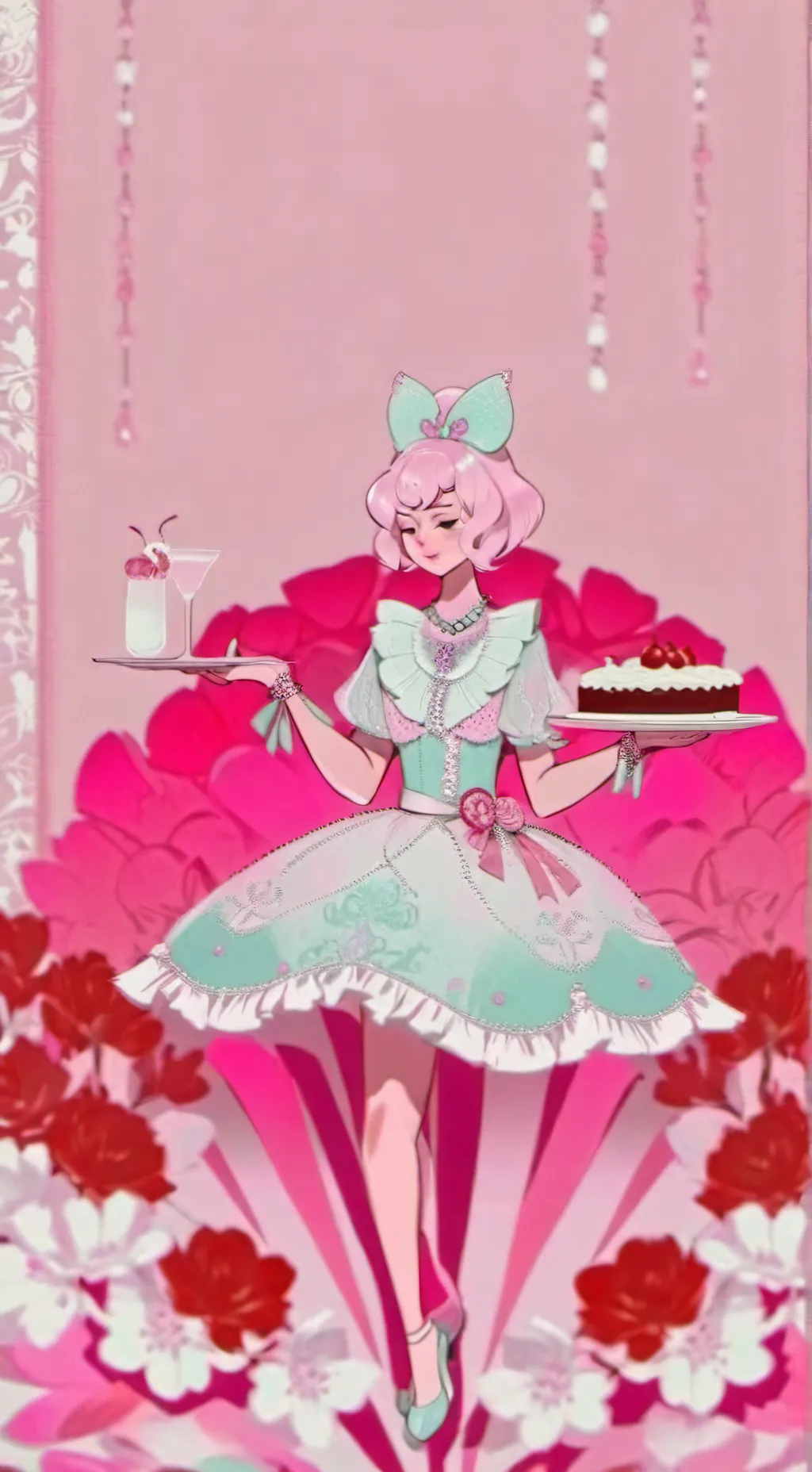 ai character: 💕𝒮𝑒𝓇𝑒𝓃𝒶🖤 background