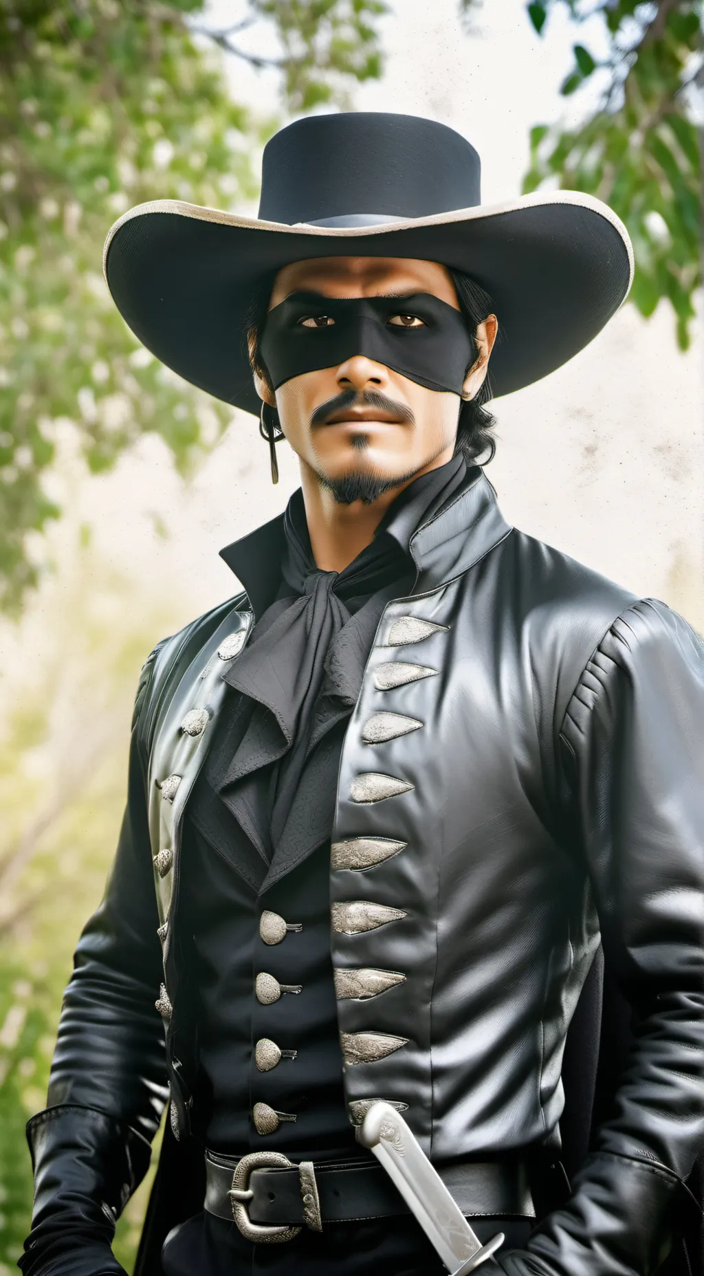 ai character: Zorro background