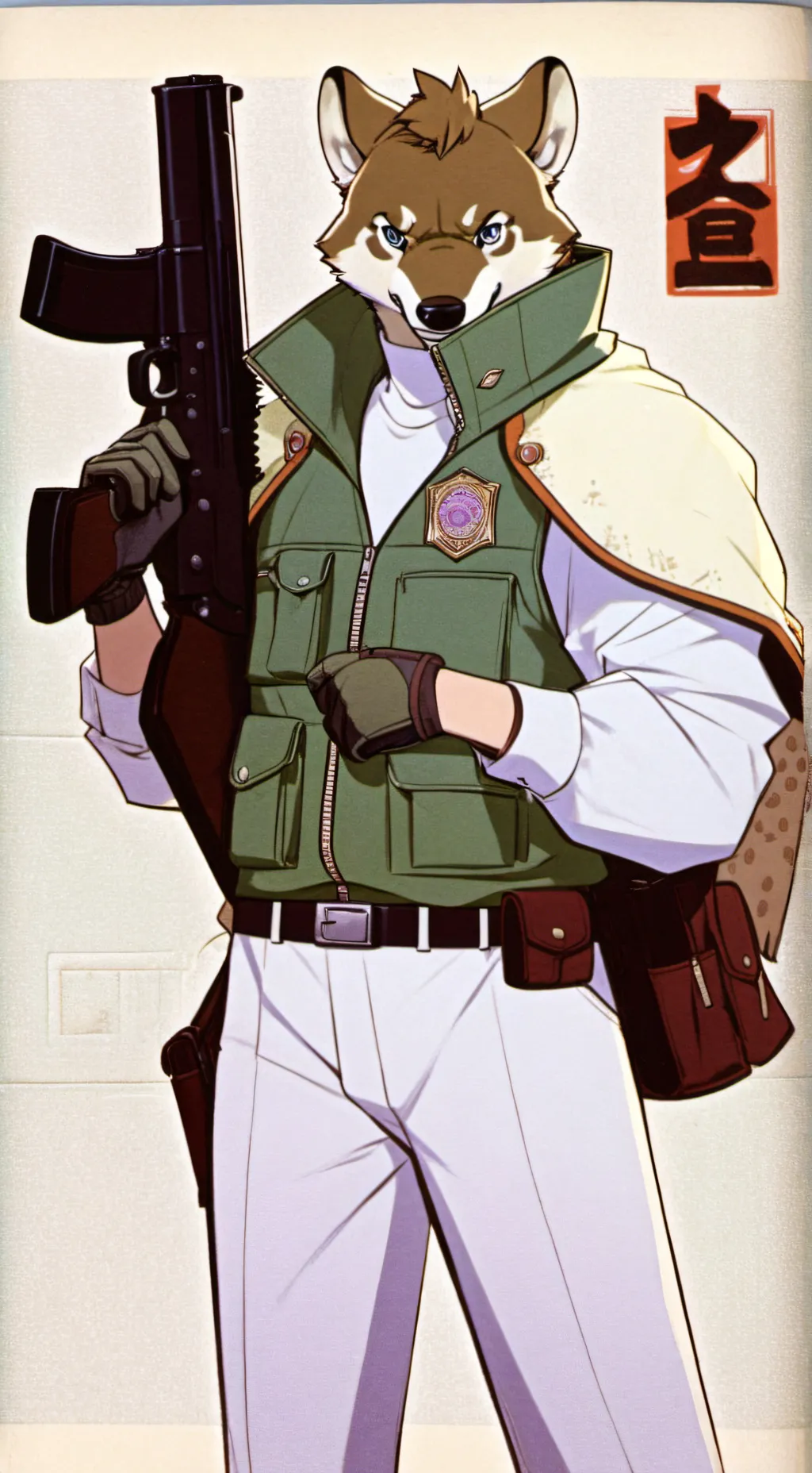 ai character: プわ- Ban guo background
