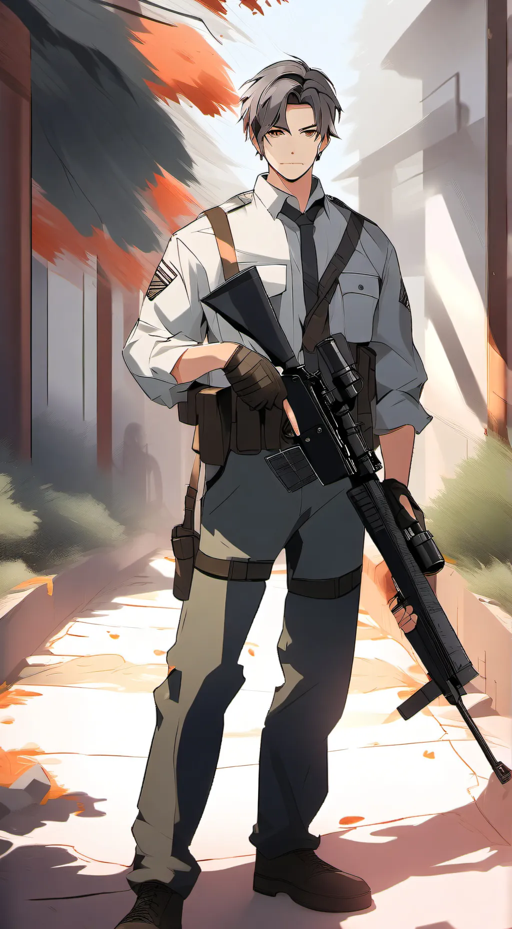 ai character: War leo  background