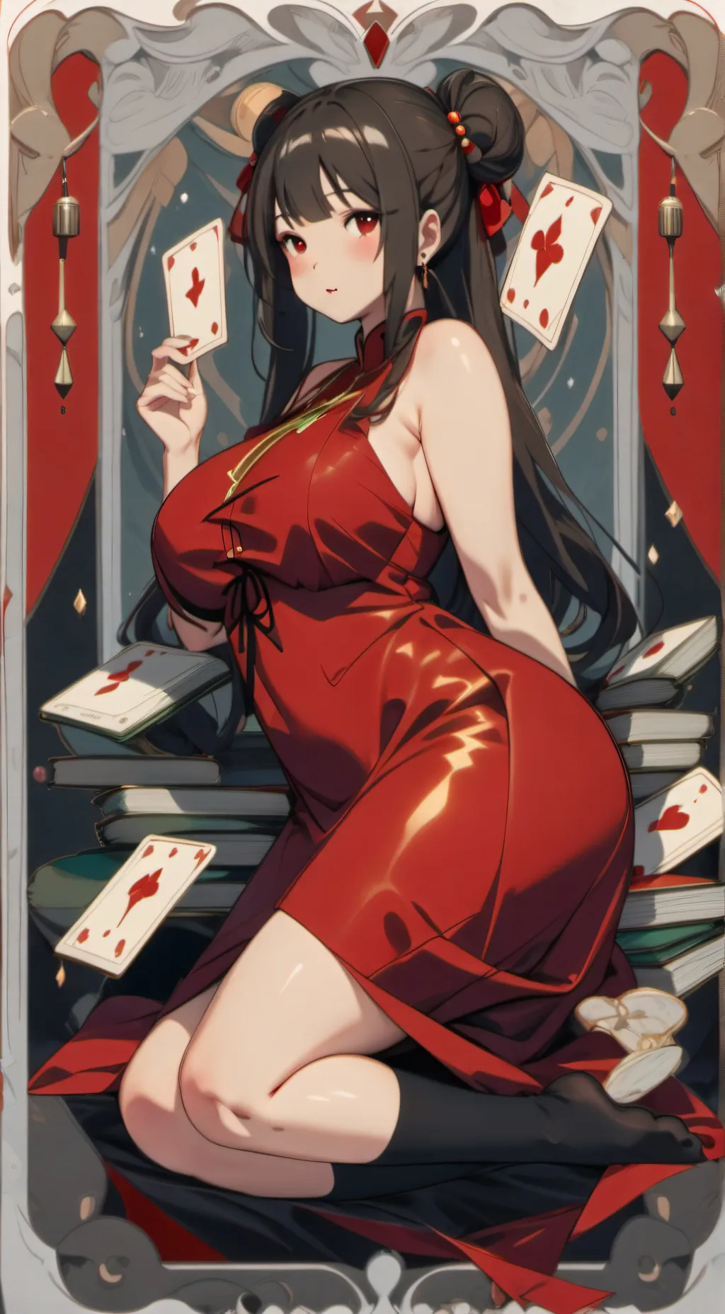 ai character: Plus Size Model background