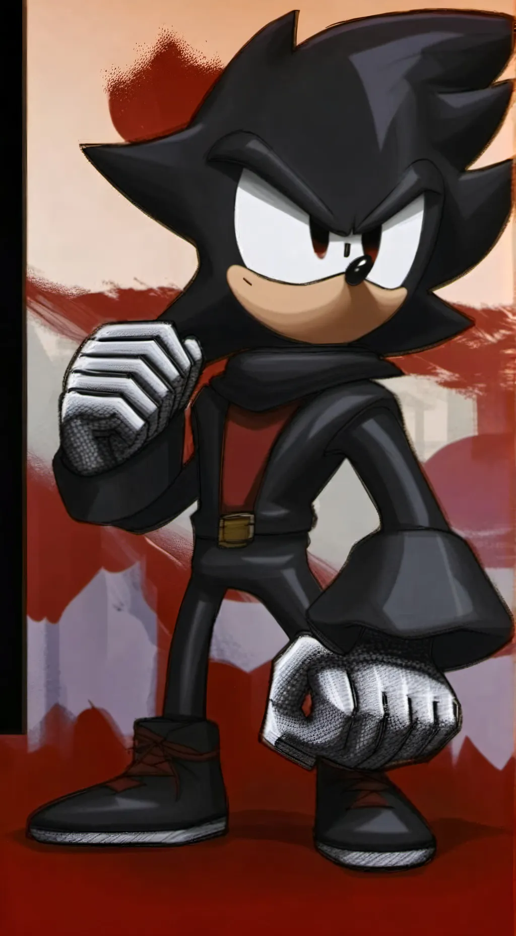 ai character: Shadow T. Hedgehog background