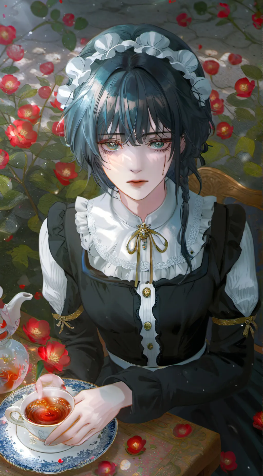 ai character: AmaraGraceRosiente background