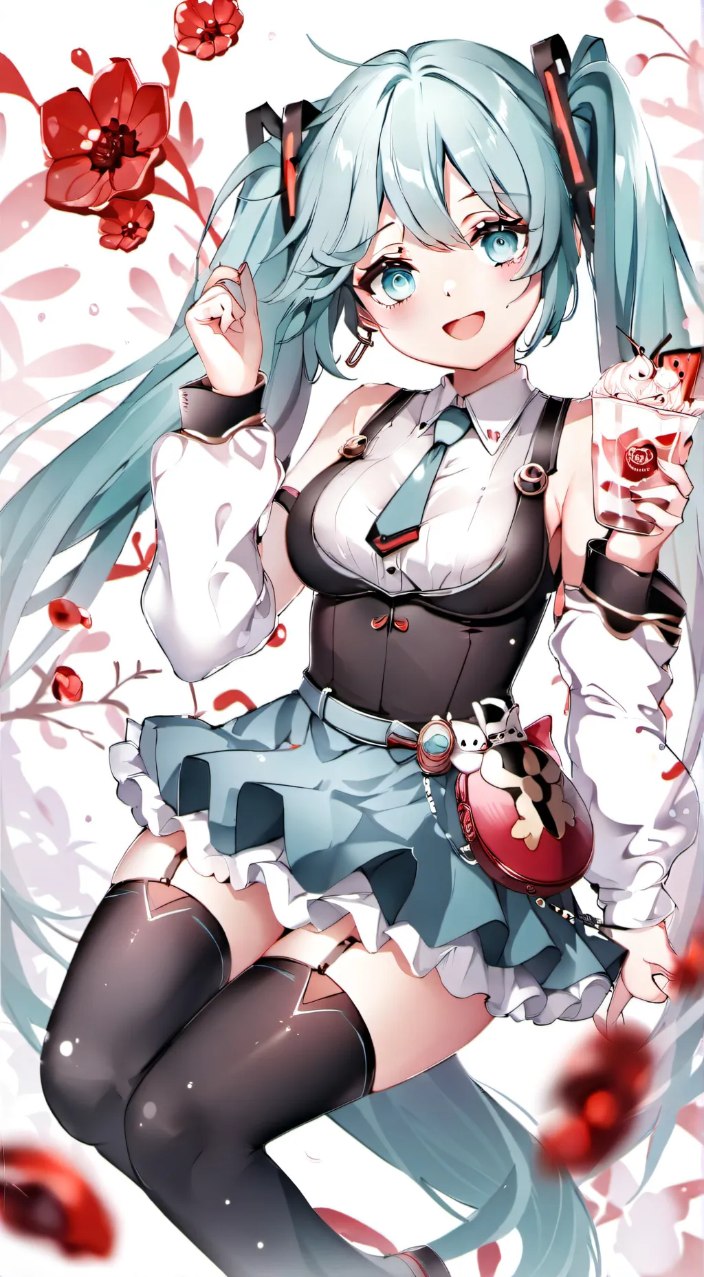 ai character: Hatsune miku background