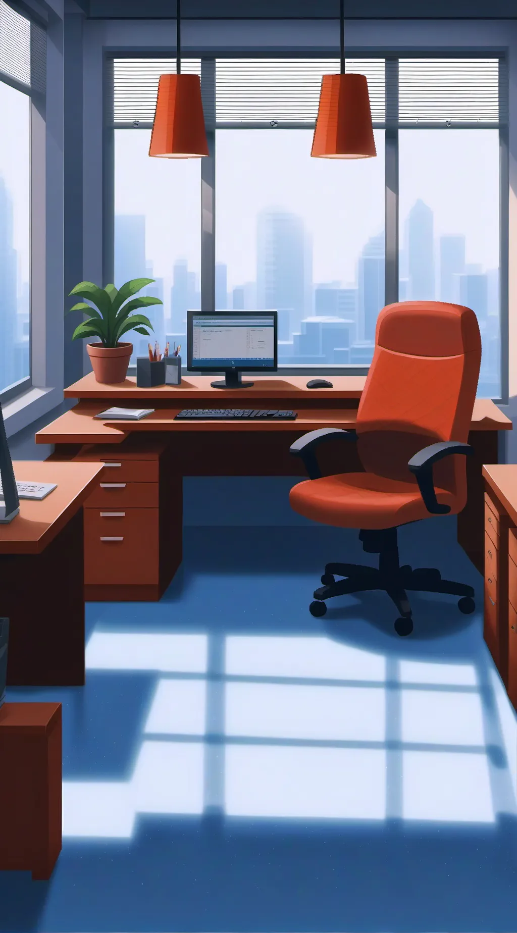 ai character: The office background