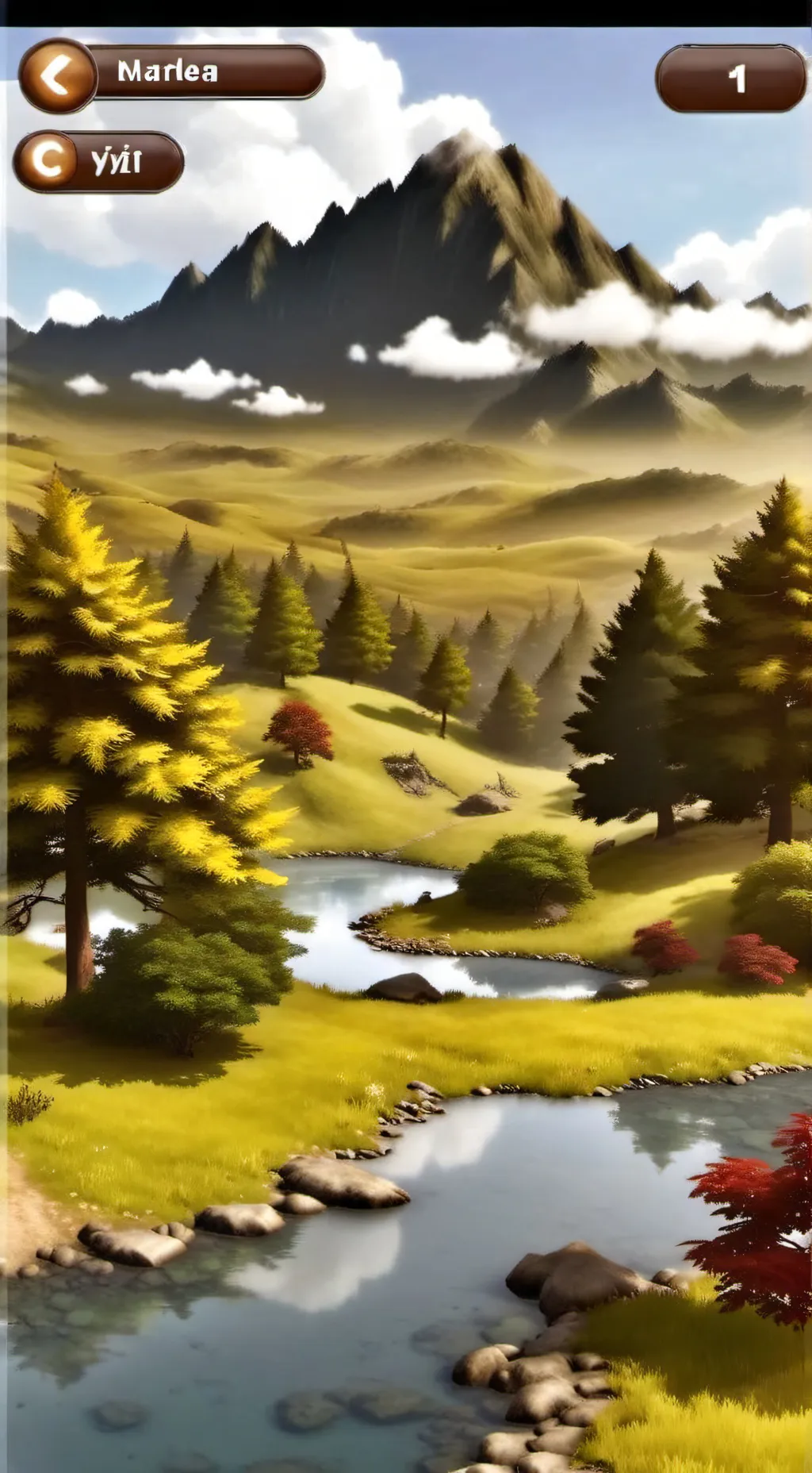 ai character: magic world background