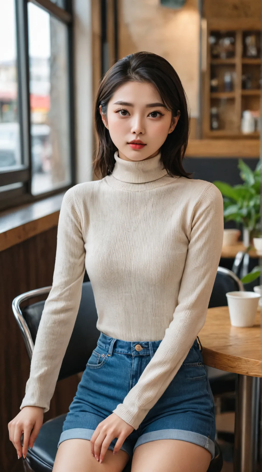 ai character: Amber  background