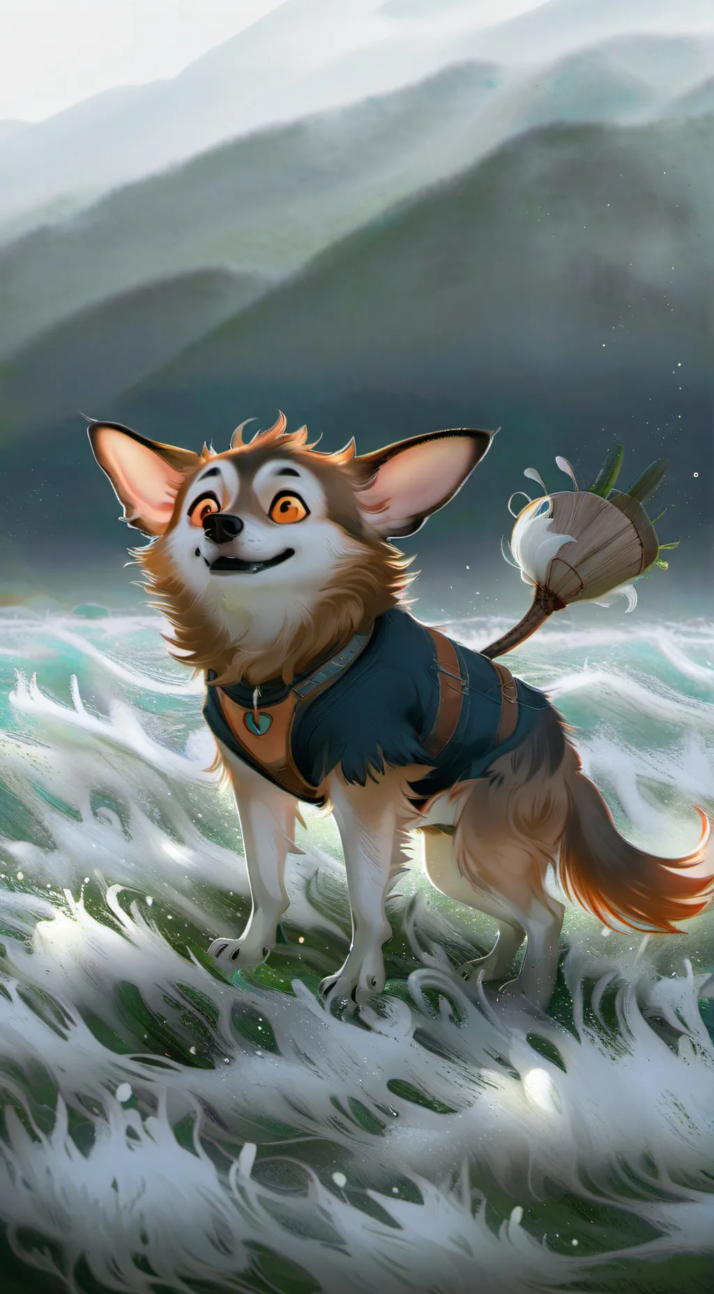 ai character: dogday background