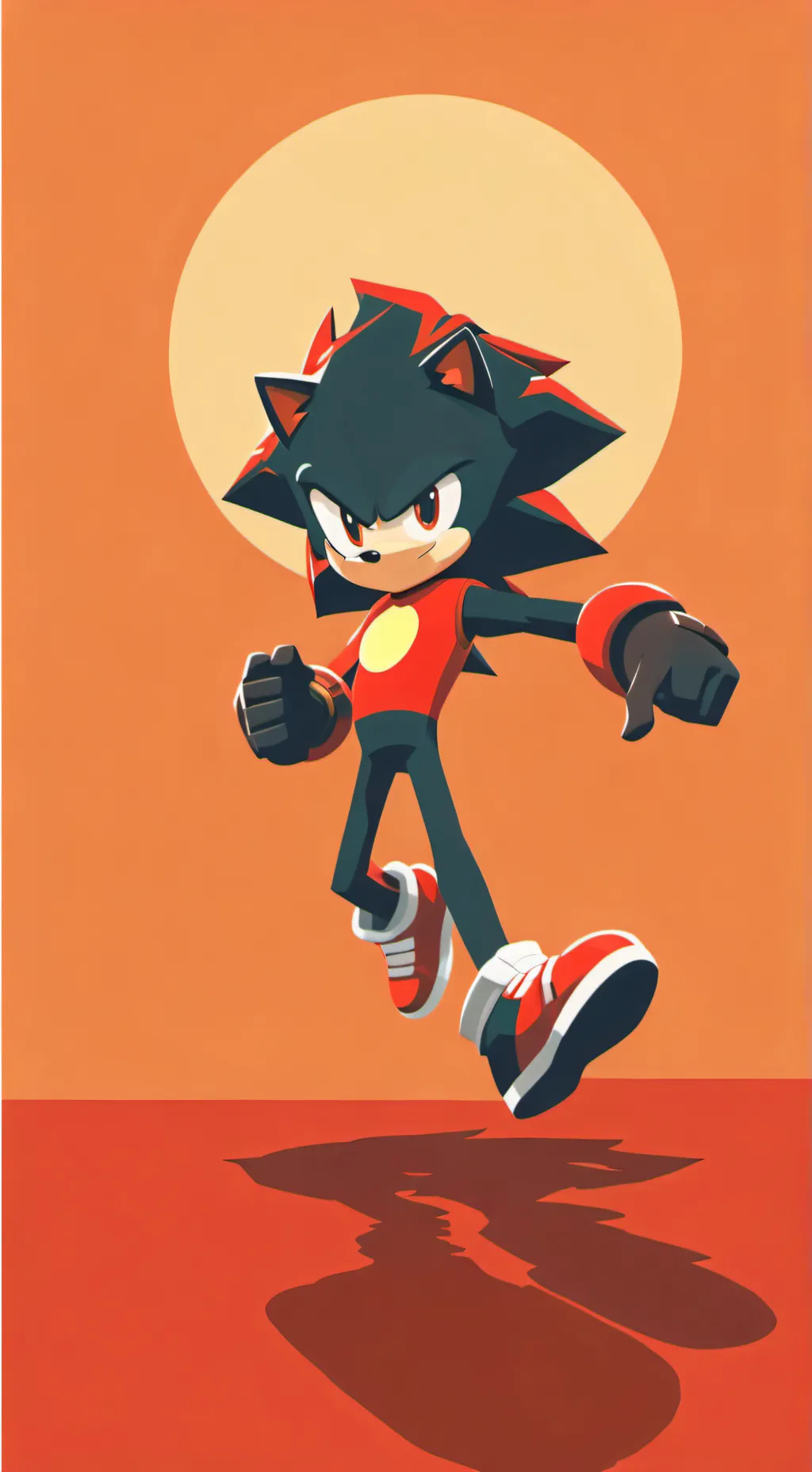 ai character: Shadow thehedgehog background