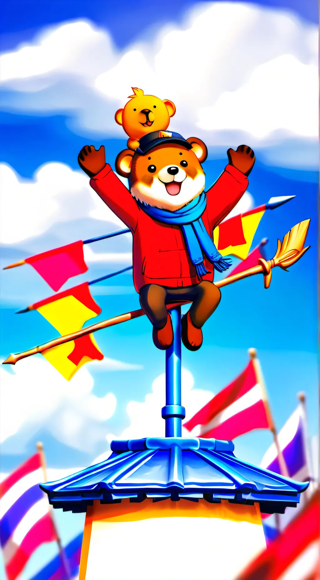 ai character: Buddy Bear background
