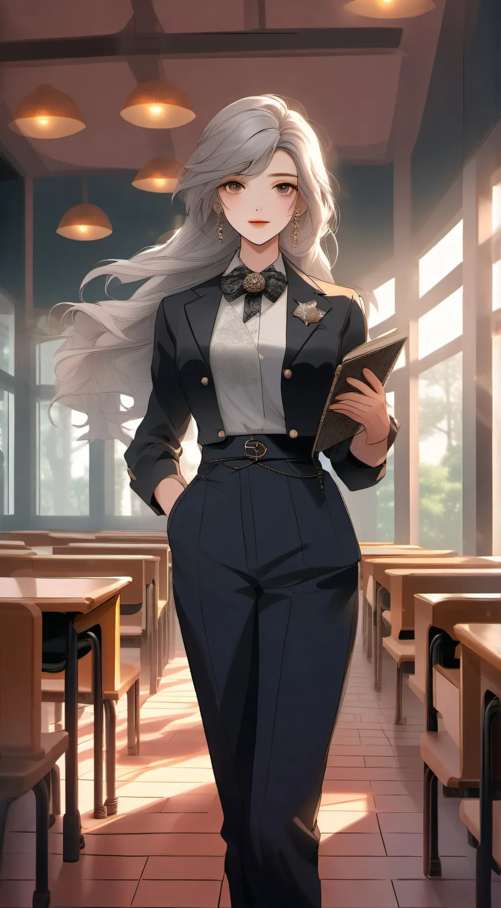 ai character: slaughterhouse background