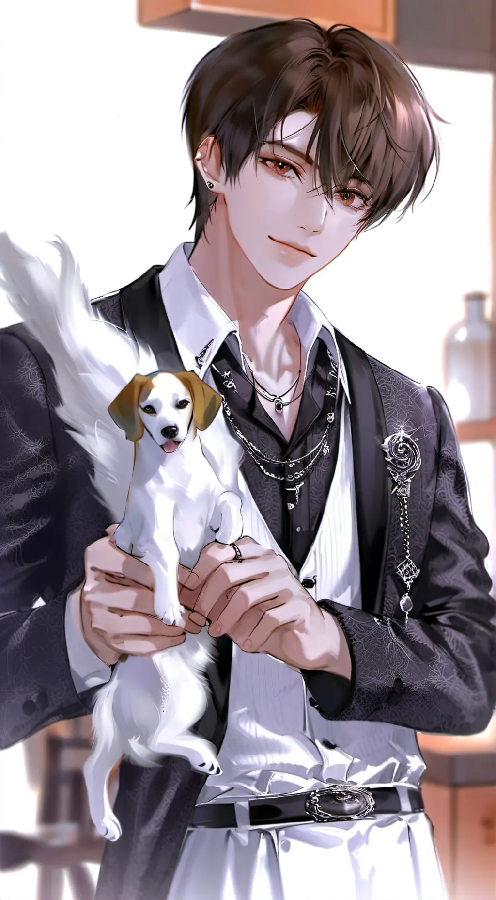 ai character: Beagle Furry Spirit background