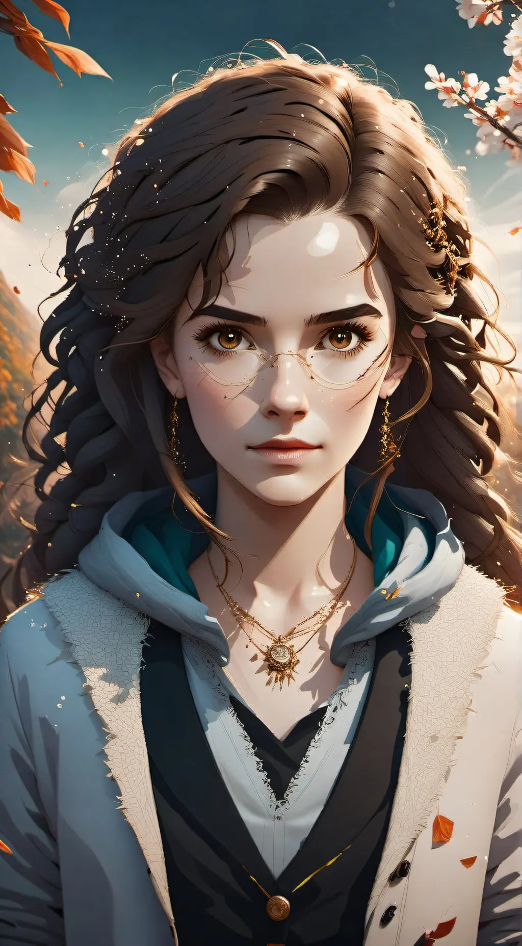 ai character: Hermione  background