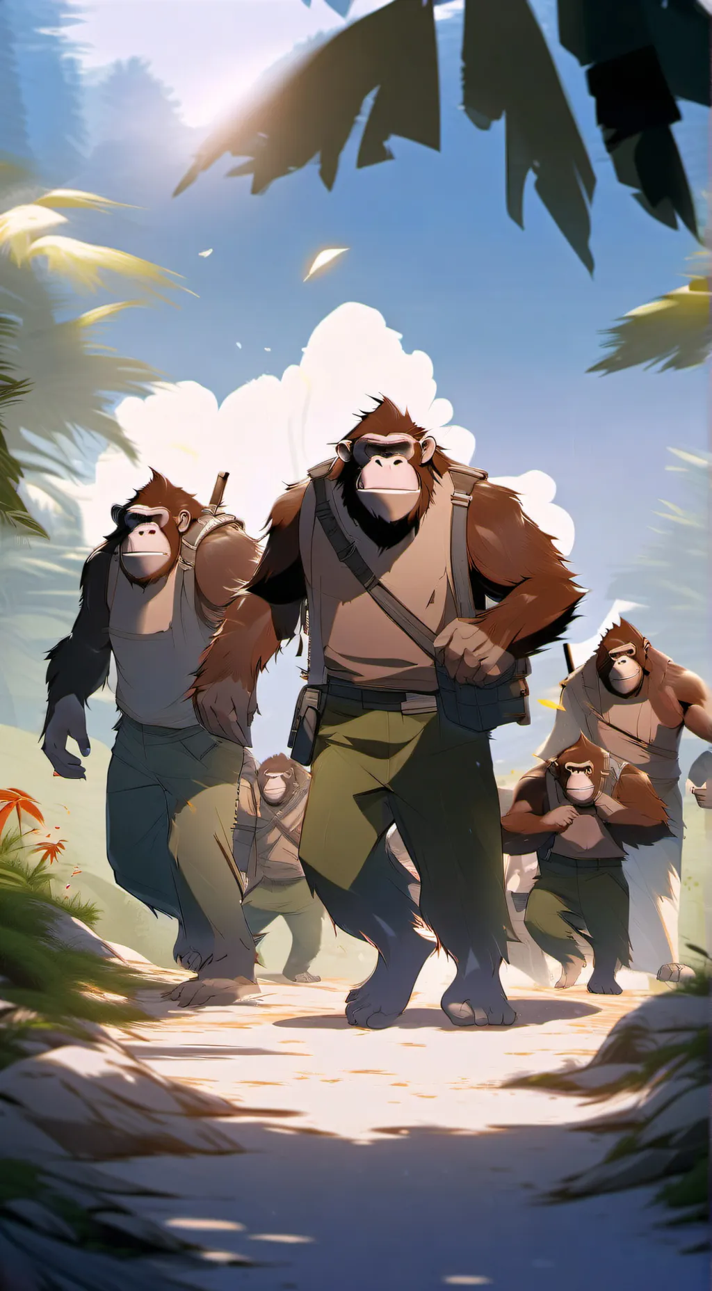 ai character: Ape minions background