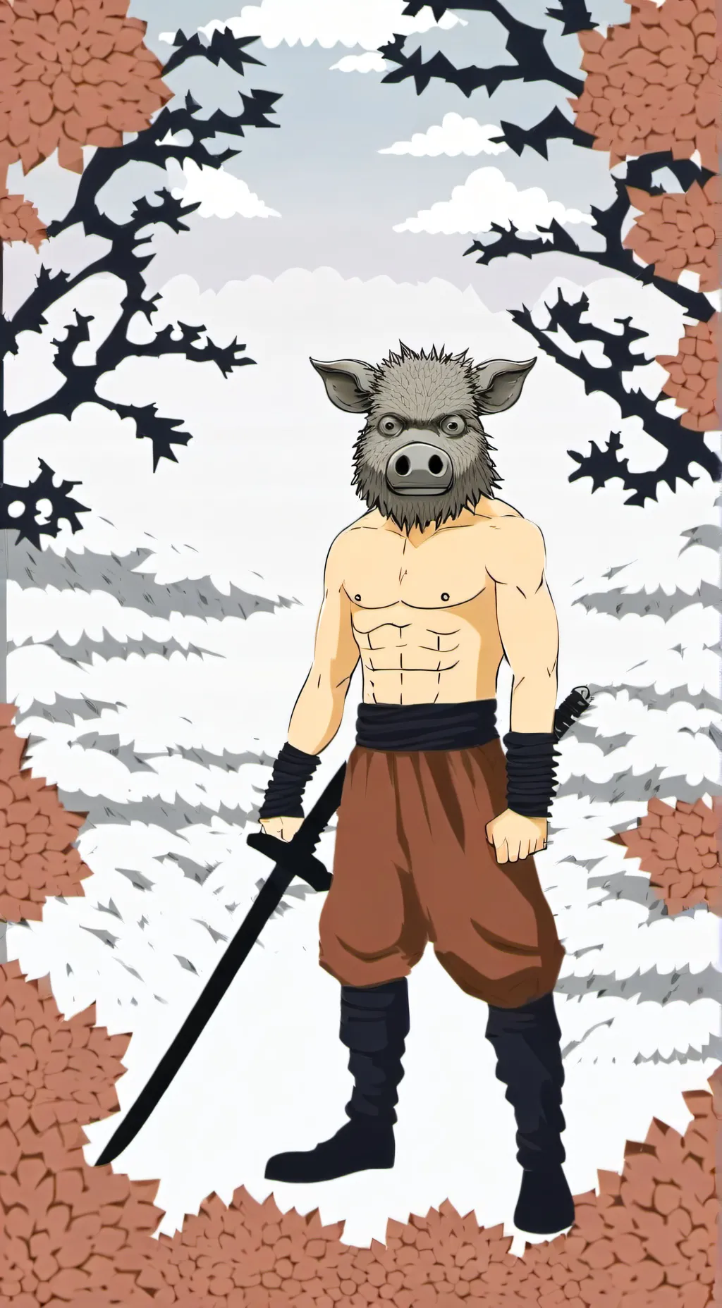 ai character: inosuke background