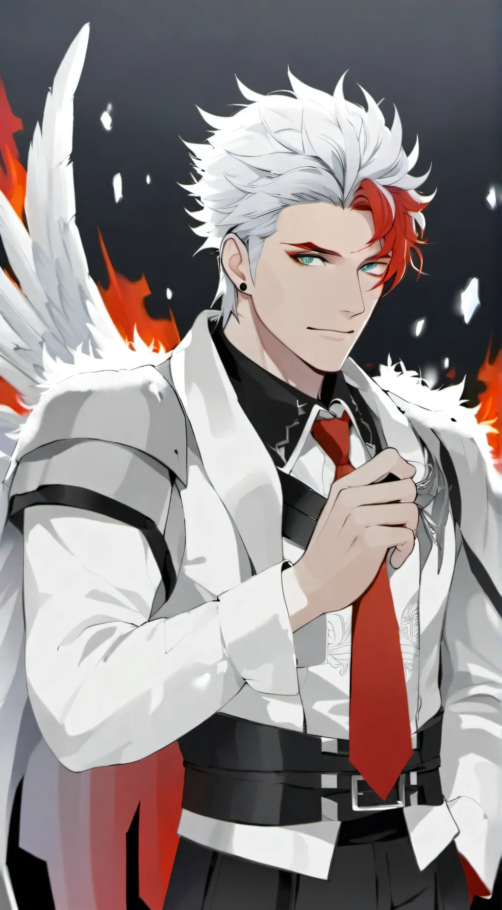 ai character: Todoroki kiss coun background